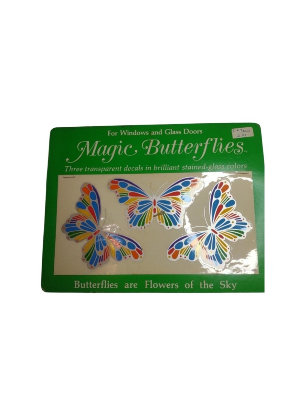 Magic Butterflies Window Decals - Multicolor VINTAGE